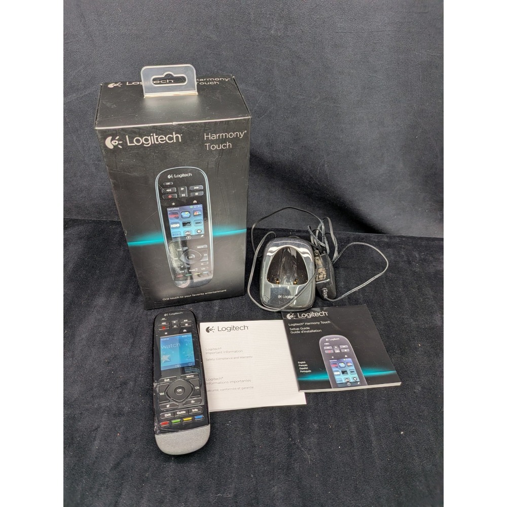 Logitech Harmony Touch Universal Remote Touchscreen Complete With Box and Manual